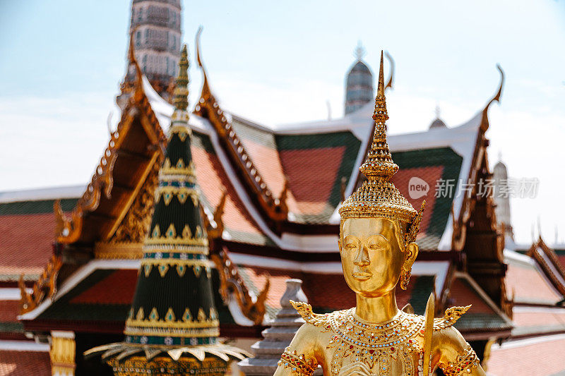 泰国曼谷的Wat Phra Kaew古庙